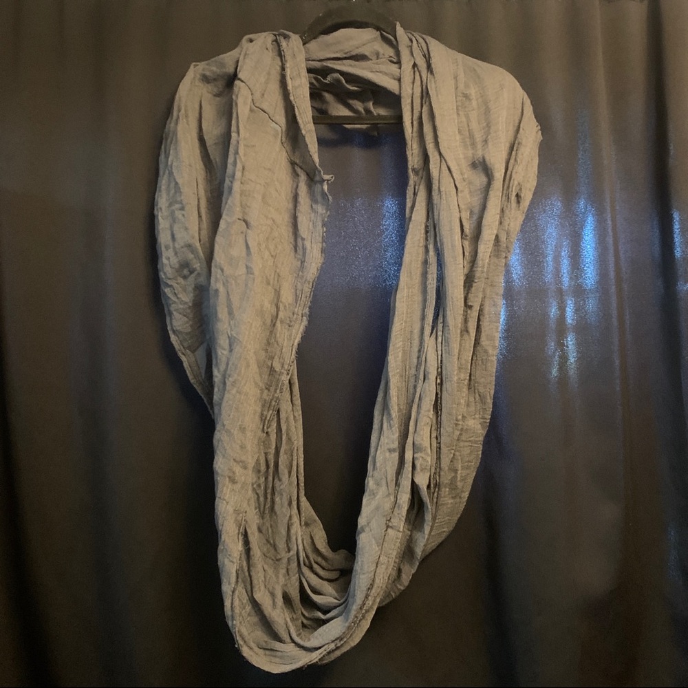 Dark grey infinity scarf